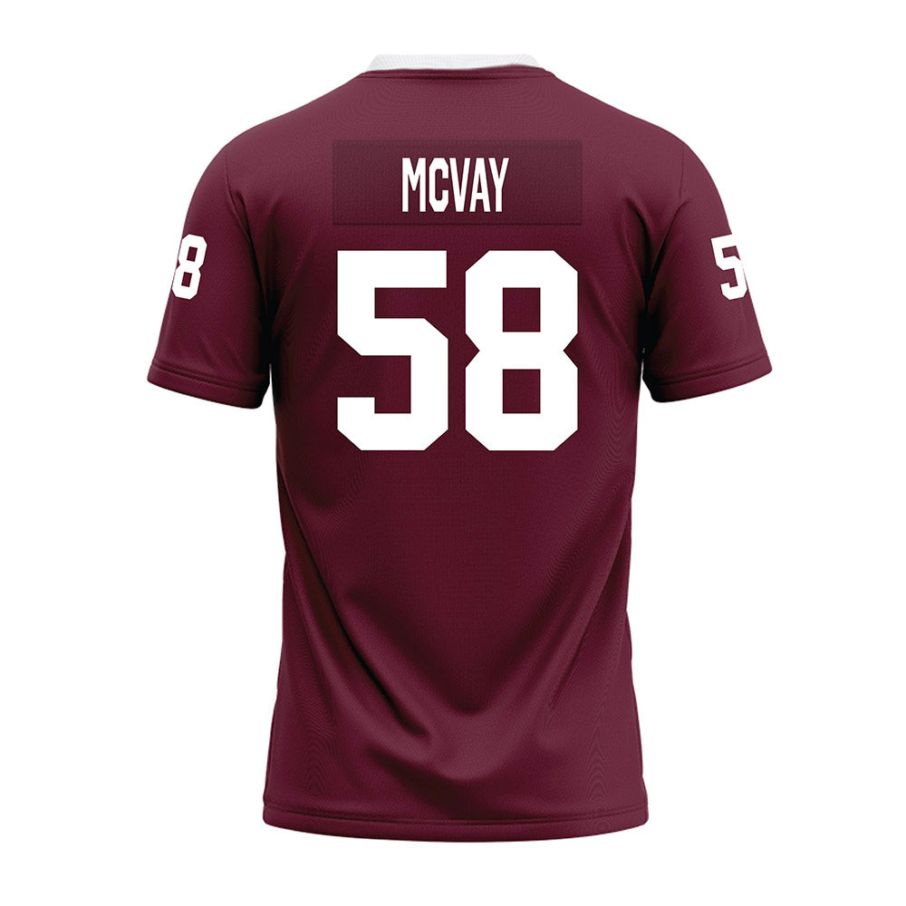 Mississippi State - NCAA Football : Miles Mcvay - Maroon Premium Football Jersey-1
