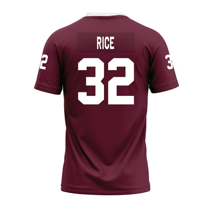 Mississippi State - NCAA Football : AJ Rice - Maroon Premium Football Jersey-1