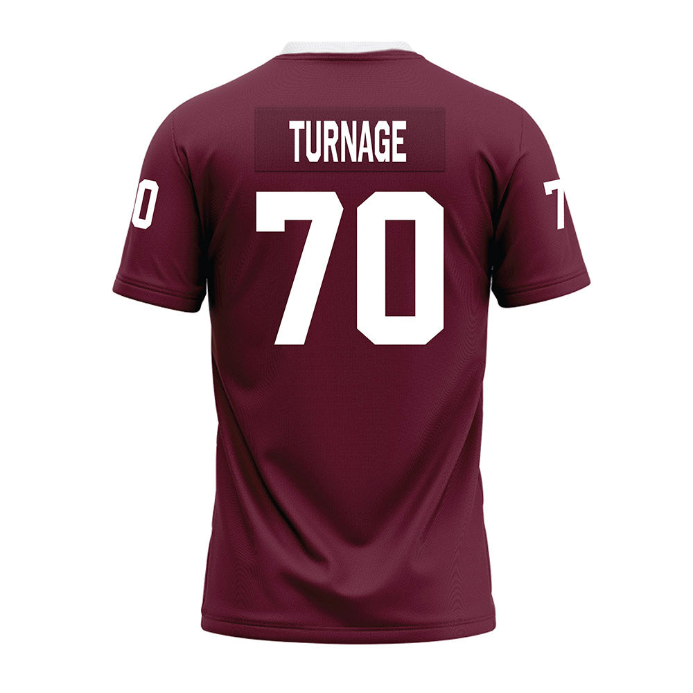 Mississippi State - NCAA Football : Breyden Turnage - Maroon Premium Football Jersey-1