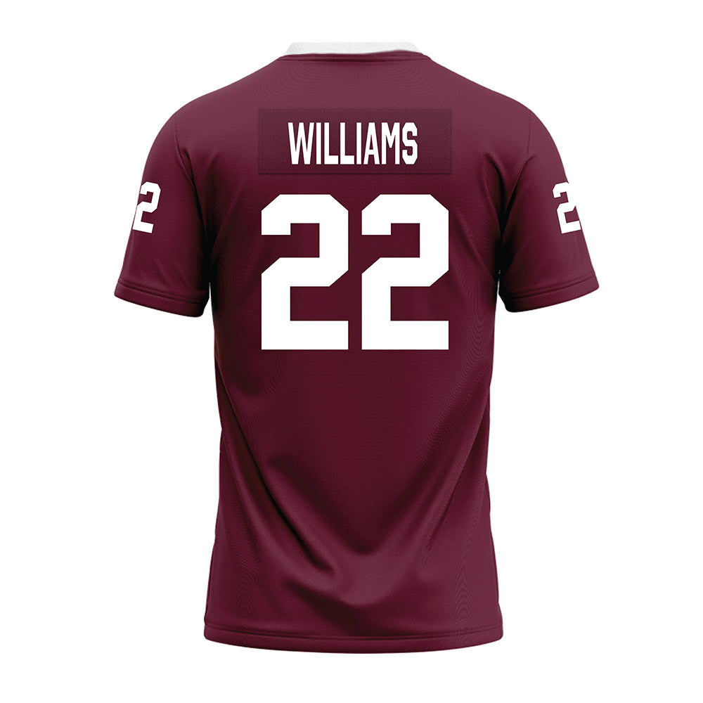 Mississippi State - NCAA Football : Brinston Williams - Maroon Premium Football Jersey-1