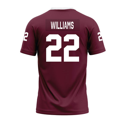 Mississippi State - NCAA Football : Brinston Williams - Maroon Premium Football Jersey-1
