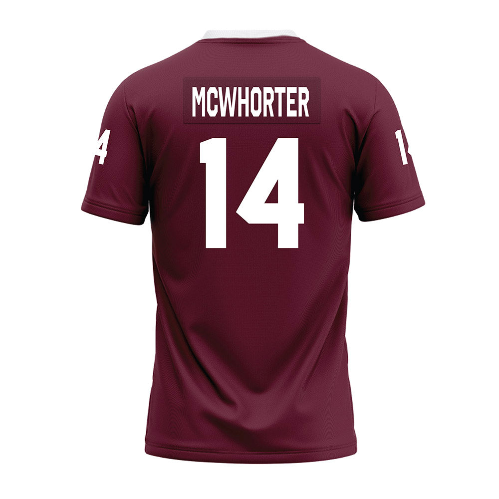 Mississippi State - NCAA Football : Brodie McWhorter - Maroon Premium Football Jersey-1