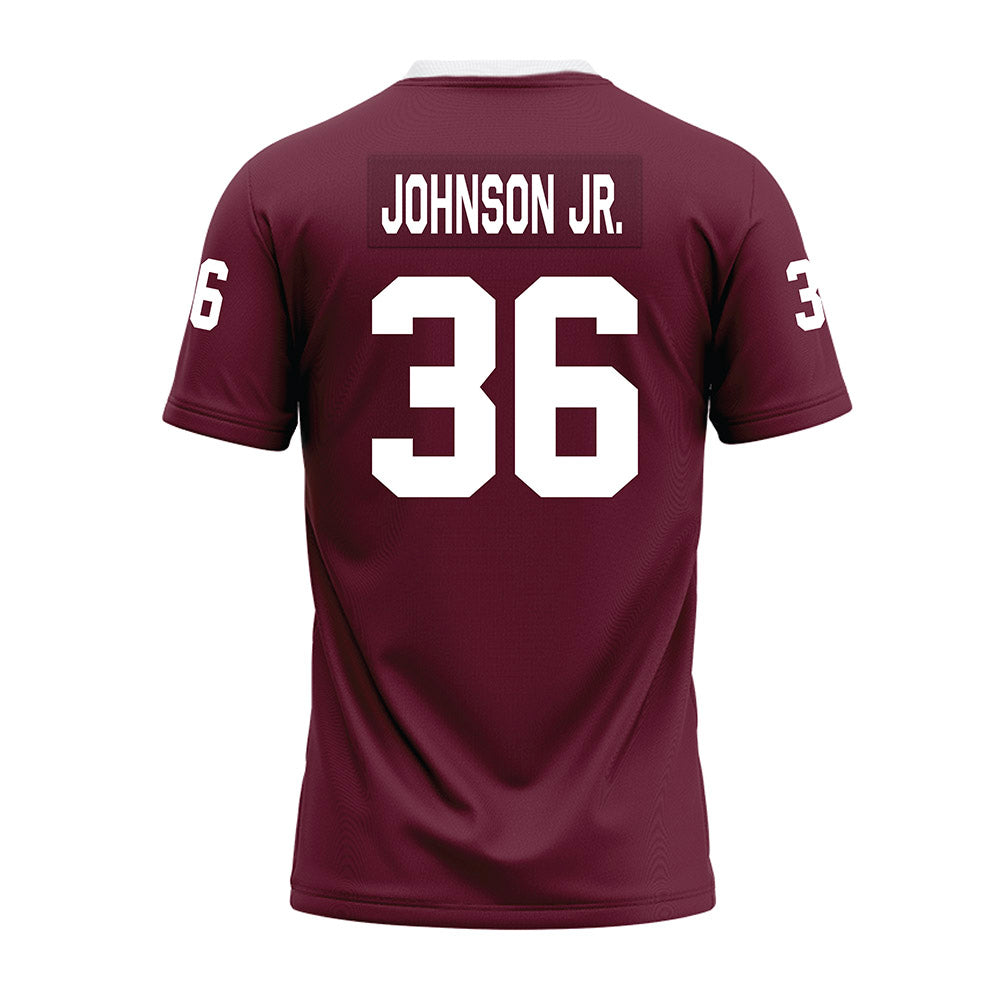 Mississippi State - NCAA Football : Terrell Johnson Jr. - Maroon Premium Football Jersey-1