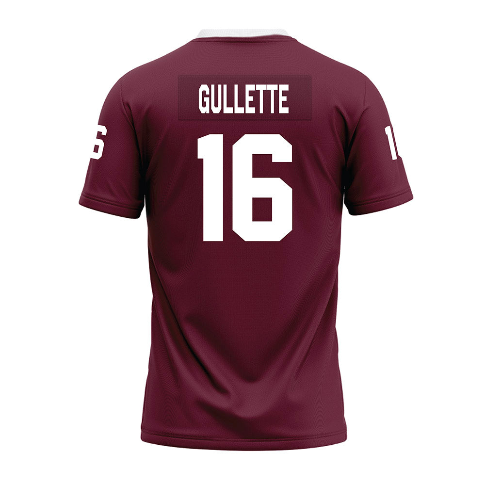 Mississippi State - NCAA Football : Derion Gullette - Maroon Premium Football Jersey-1