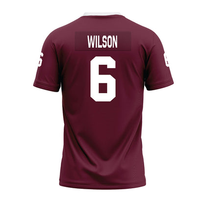 Mississippi State - NCAA Football : Kolin Wilson - Maroon Premium Football Jersey-1