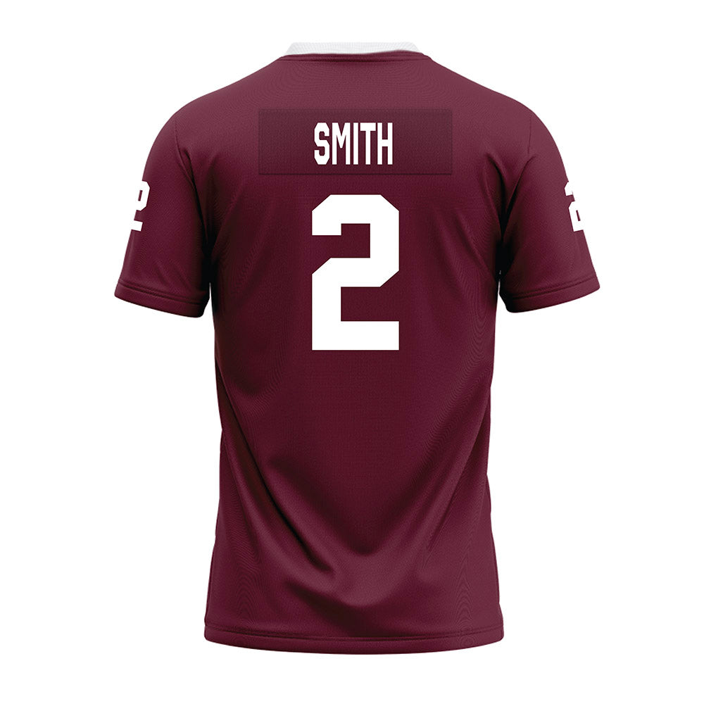 Mississippi State - NCAA Football : Isaac Smith - Maroon Premium Football Jersey-1