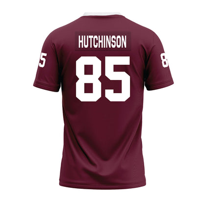 Mississippi State - NCAA Football : Luke Hutchinson - Maroon Premium Football Jersey-1