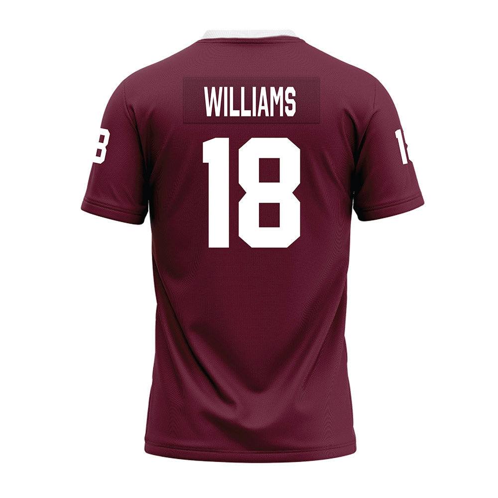Mississippi State - NCAA Football : Riley Williams - Maroon Premium Football Jersey-1
