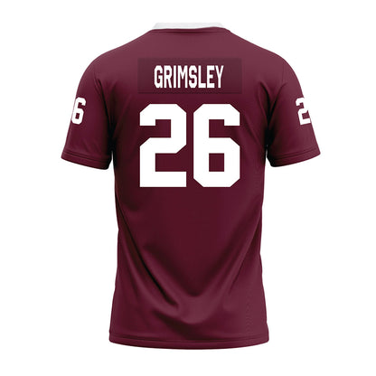 Mississippi State - NCAA Football : Jamroc Grimsley - Maroon Premium Football Jersey-1