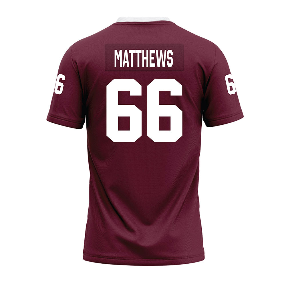Mississippi State - NCAA Football : Jaelyne Matthews - Maroon Premium Football Jersey-1