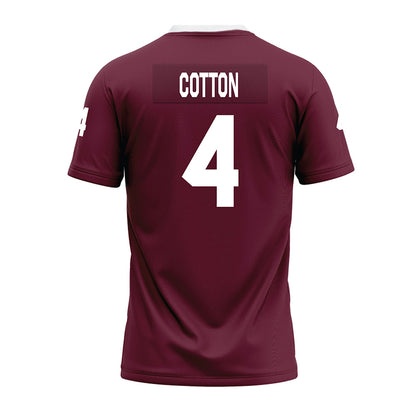 Mississippi State - NCAA Football : Zayion Cotton - Maroon Premium Football Jersey-1