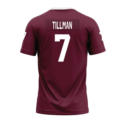 Mississippi State - NCAA Football : Zakari Tillman - Maroon Premium Football Jersey-1