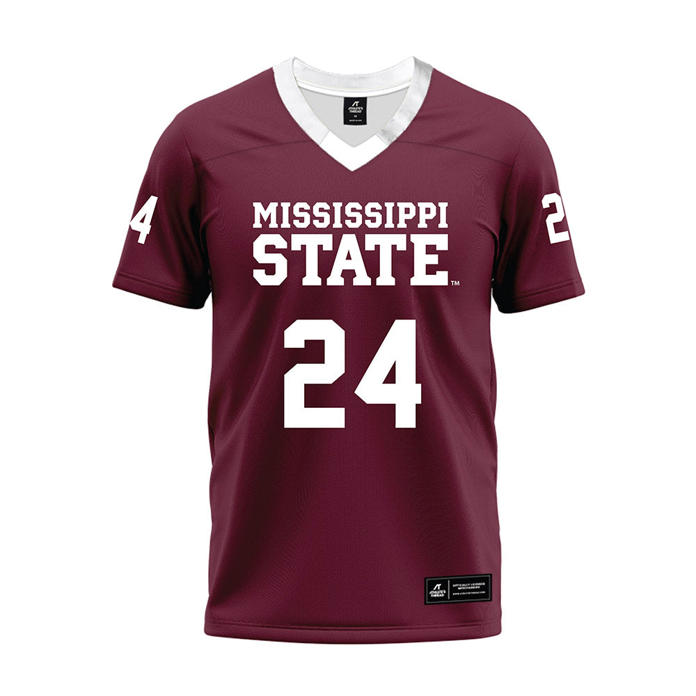 Mississippi State - NCAA Football : Fluff Bothwell - Maroon Premium Football Jersey-0