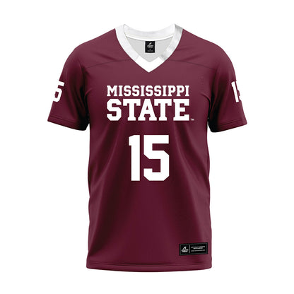Mississippi State - NCAA Football : Marcus Williams - Maroon Premium Football Jersey-0