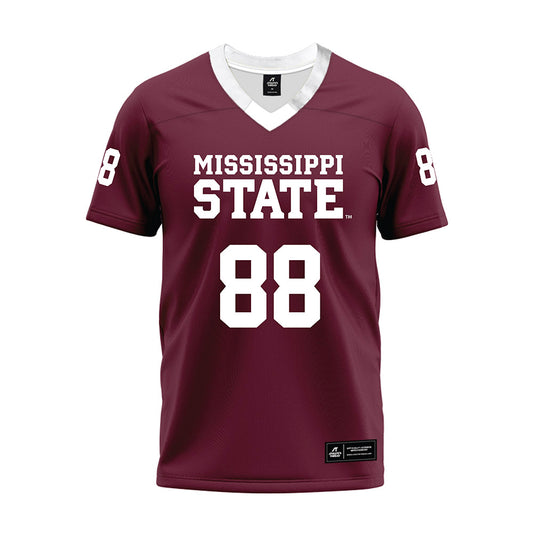 Mississippi State - NCAA Football : Joeseph Skipworth - Maroon Premium Football Jersey-0