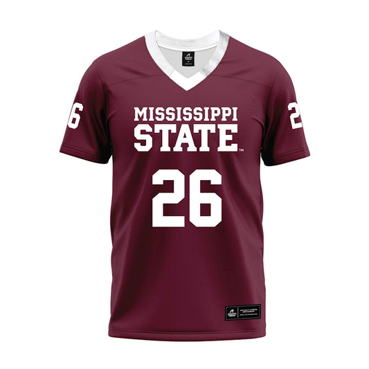 Mississippi State - NCAA Football : Jamroc Grimsley - Maroon Premium Football Jersey-0