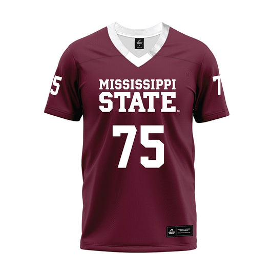 Mississippi State - NCAA Football : Isaiah Dent - Maroon Premium Football Jersey-0