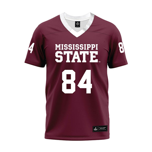 Mississippi State - NCAA Football : Adam Land - Maroon Premium Football Jersey-0