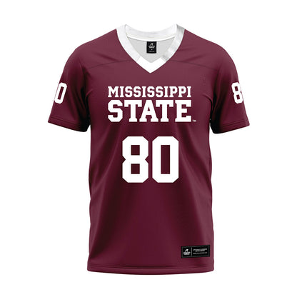 Mississippi State - NCAA Football : Kyle Ferrie - Maroon Premium Football Jersey-0