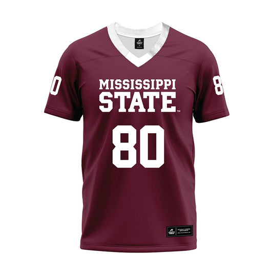 Mississippi State - NCAA Football : Kyle Ferrie - Maroon Premium Football Jersey-0