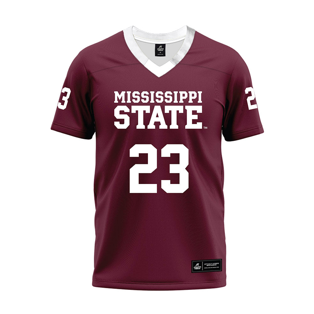 Mississippi State - NCAA Football : Trevion Williams - Maroon Premium Football Jersey-0