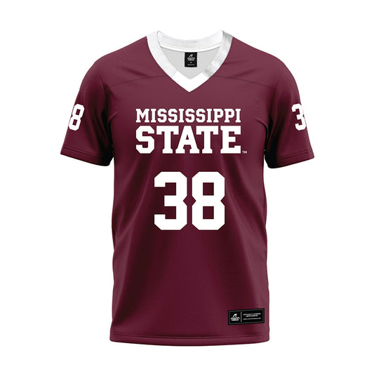 Mississippi State - NCAA Football : Jaylen Aborom - Maroon Premium Football Jersey-0