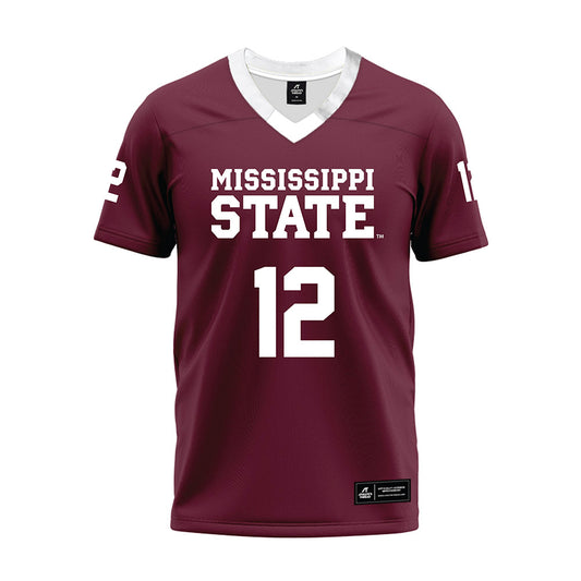 Mississippi State - NCAA Football : Jabryis Stewart - Maroon Premium Football Jersey-0