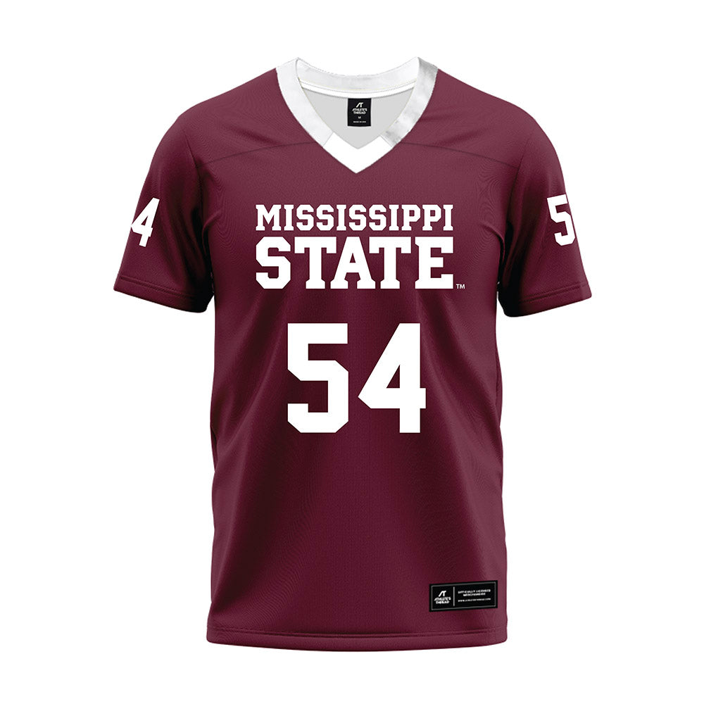 Mississippi State - NCAA Football : Blake Steen - Maroon Premium Football Jersey-0