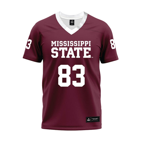 Mississippi State - NCAA Football : Oisin Flynn - Maroon Premium Football Jersey-0