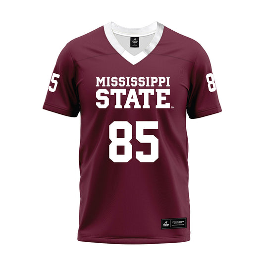 Mississippi State - NCAA Football : Luke Hutchinson - Maroon Premium Football Jersey-0