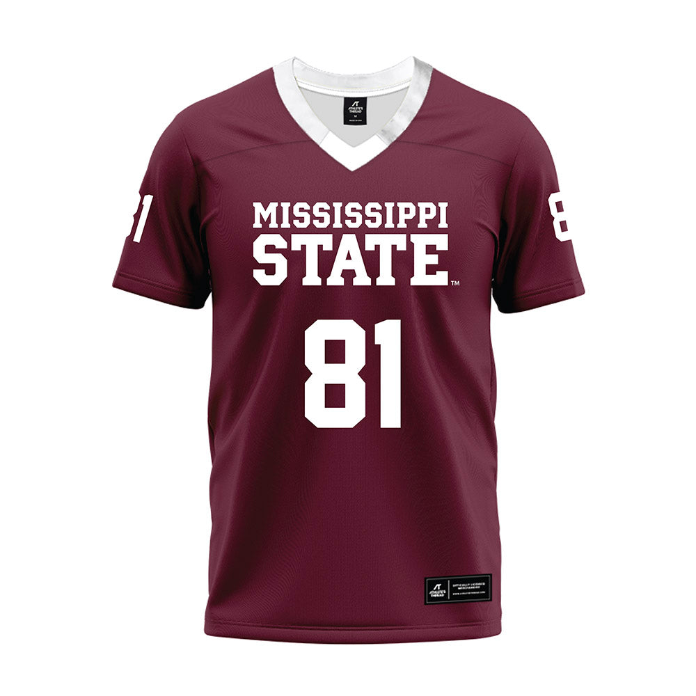 Mississippi State - NCAA Football : Zion Crumpton - Maroon Premium Football Jersey-0