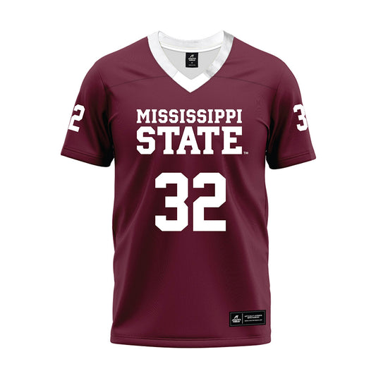 Mississippi State - NCAA Football : Nicholas Bargains - Maroon Premium Football Jersey-0