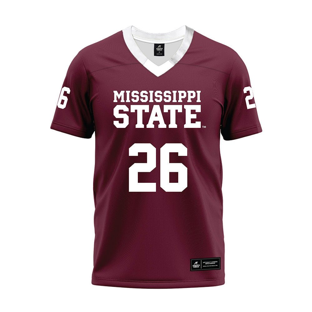 Mississippi State - NCAA Football : Jamroc Grimsley - Maroon Premium Football Jersey-0
