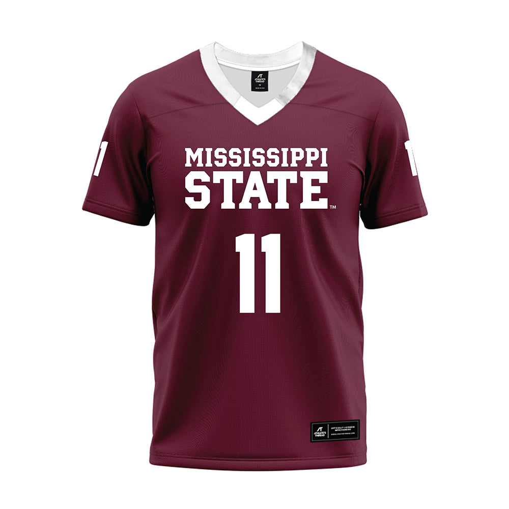 Mississippi State - NCAA Football : Ayden Williams - Maroon Premium Football Jersey-0