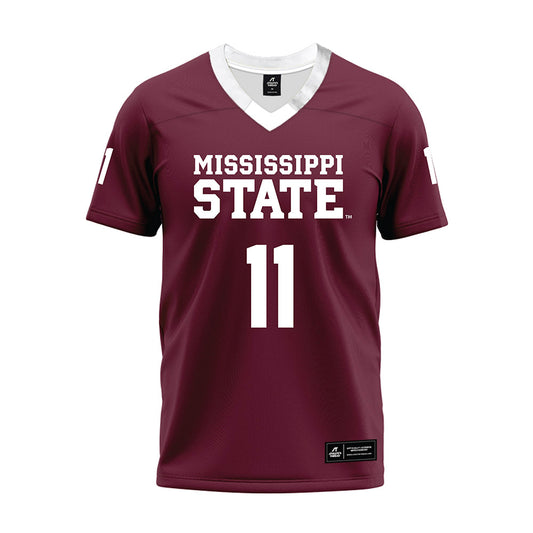 Mississippi State - NCAA Football : Ayden Williams - Maroon Premium Football Jersey-0