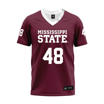 Mississippi State - NCAA Football : Hayden Chambers - Maroon Premium Football Jersey-0