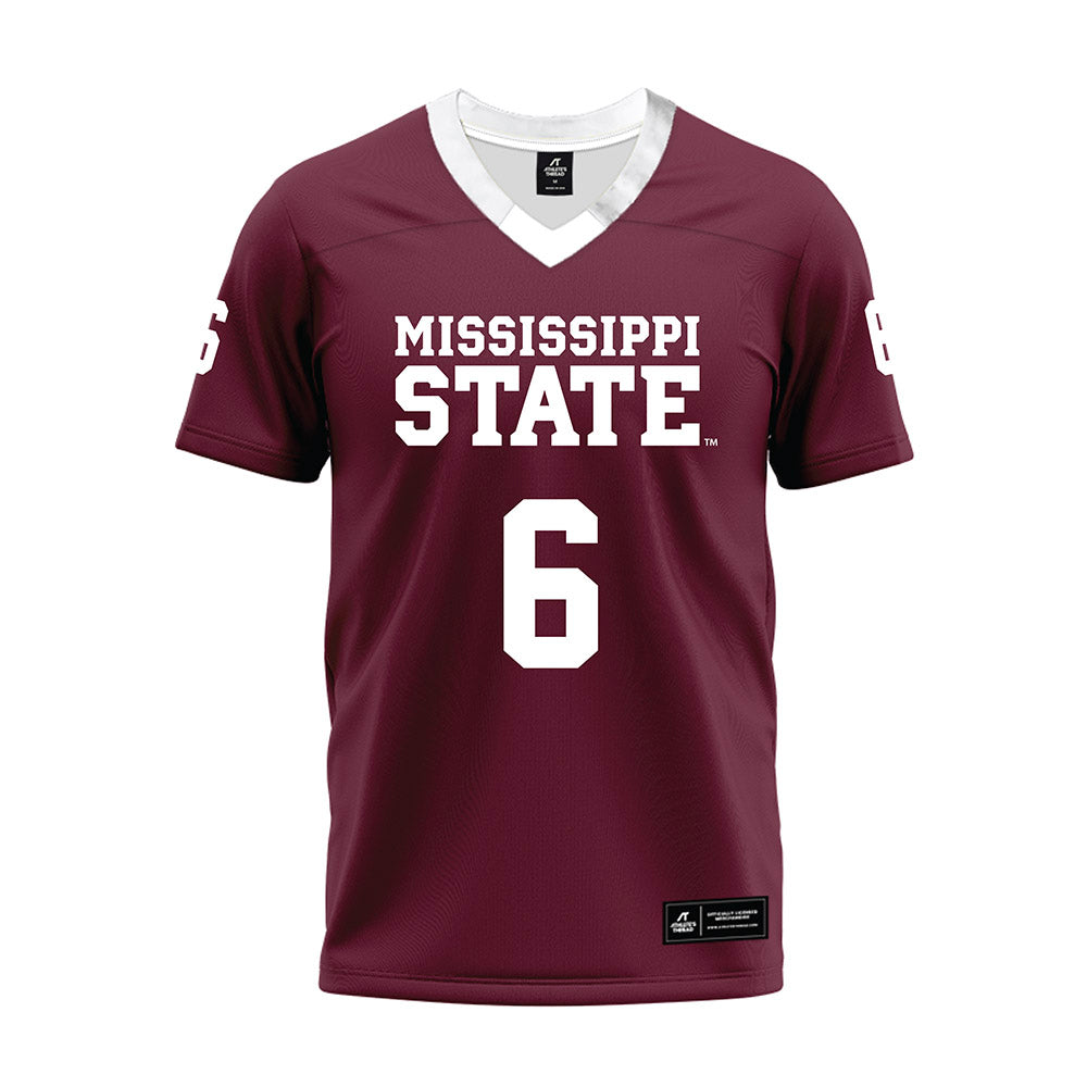 Mississippi State - NCAA Football : Bralan Womack - Maroon Premium Football Jersey-0