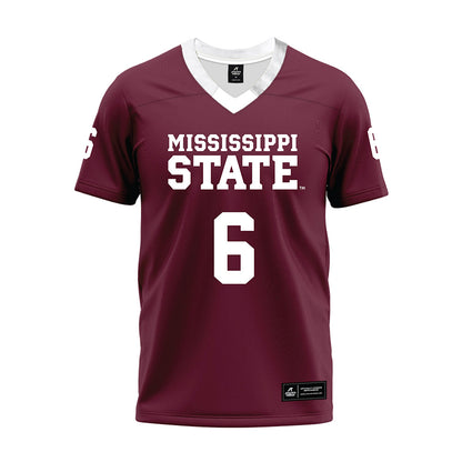 Mississippi State - NCAA Football : Bralan Womack - Maroon Premium Football Jersey-0