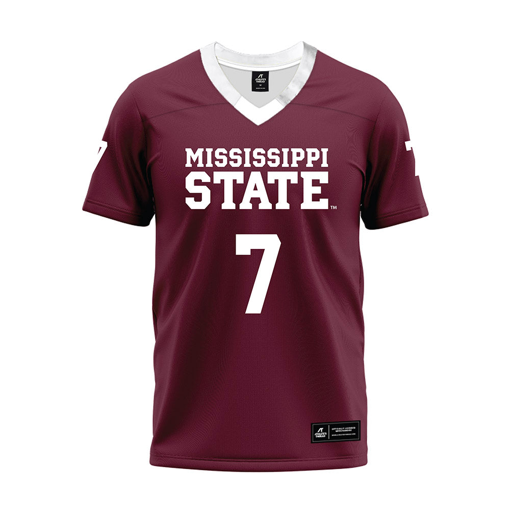 Mississippi State - NCAA Football : Zakari Tillman - Maroon Premium Football Jersey-0