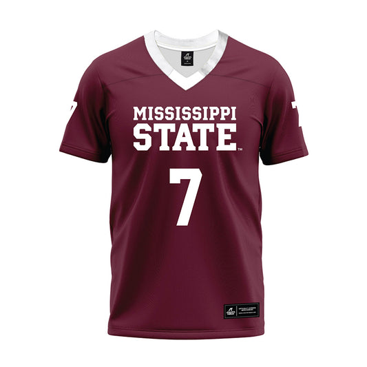 Mississippi State - NCAA Football : Zakari Tillman - Maroon Premium Football Jersey-0