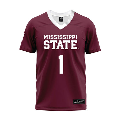 Mississippi State - NCAA Football : Kelley Jones - Maroon Premium Football Jersey-0