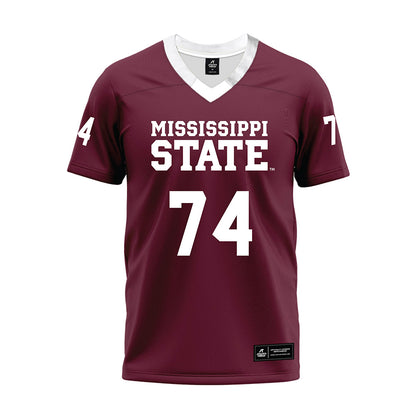 Mississippi State - NCAA Football : Kison Shepard - Maroon Premium Football Jersey-0