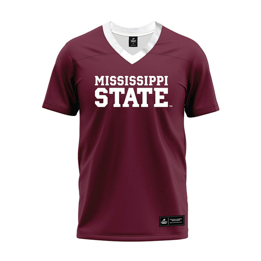 Mississippi State - NCAA Football : Tyler Miller - Maroon Premium Football Jersey-0