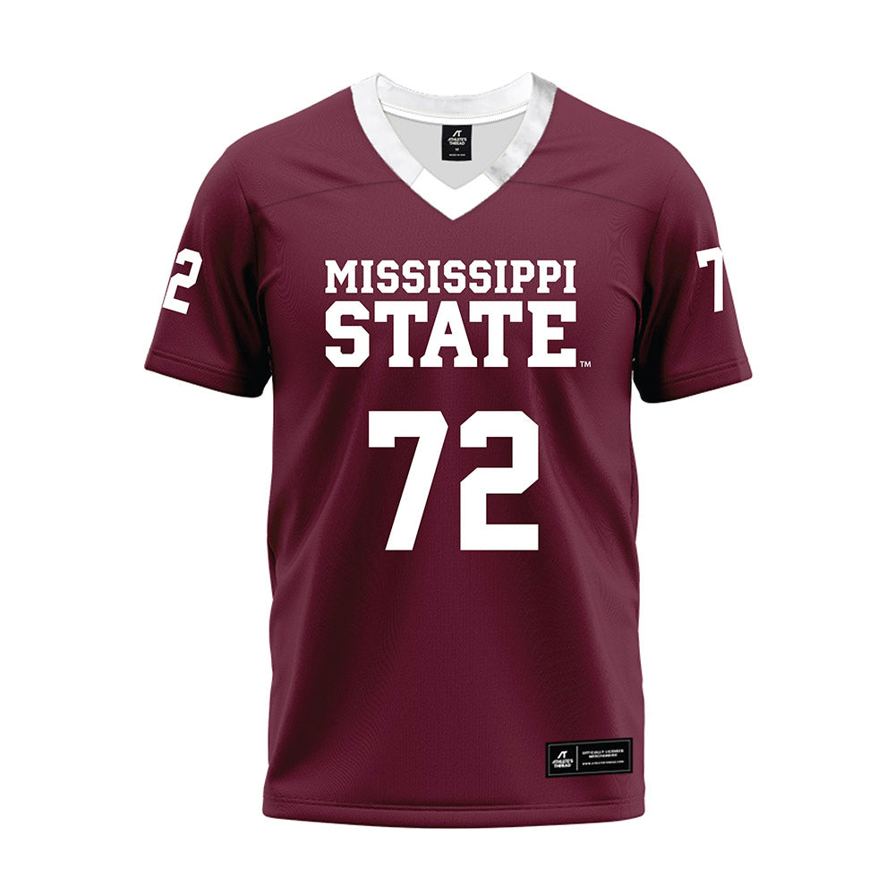 Mississippi State - NCAA Football : Canon Boone - Maroon Premium Football Jersey-0