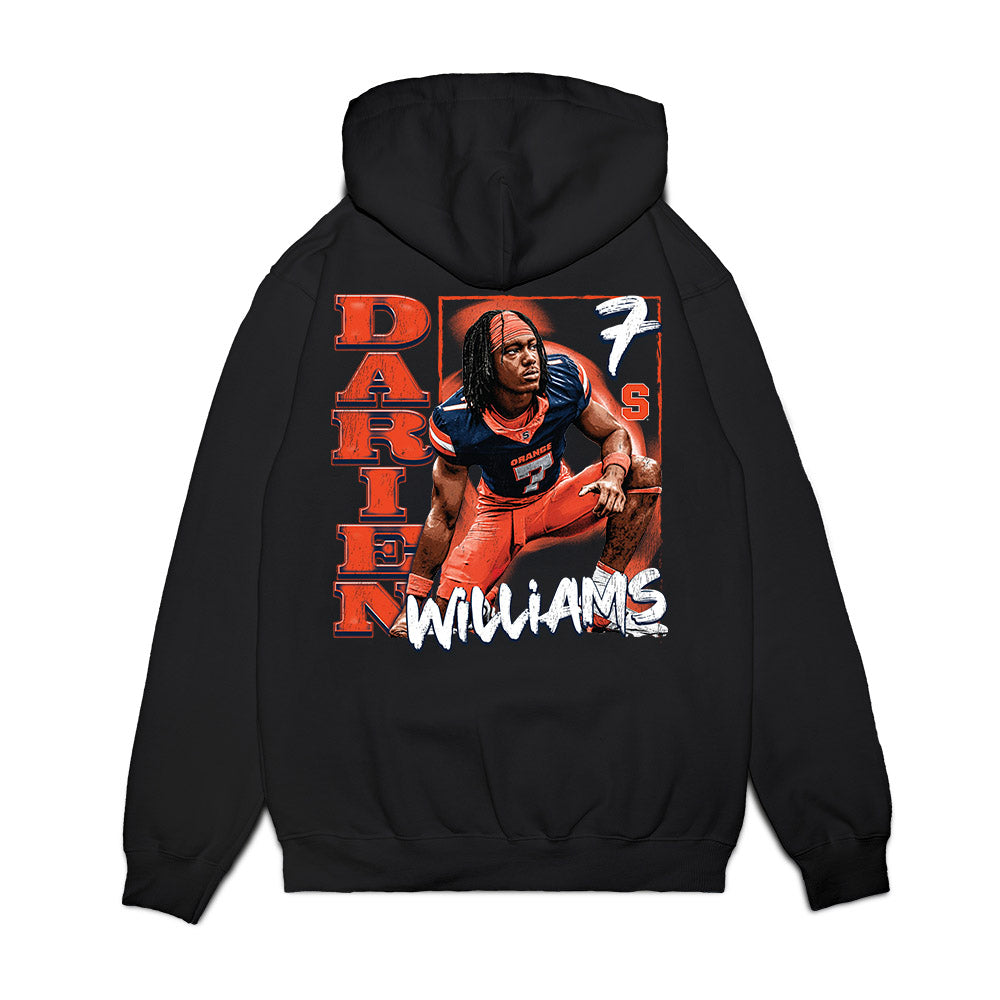 Syracuse - NCAA Football : Darien Williams - Premium Hooded Sweatshirt-1