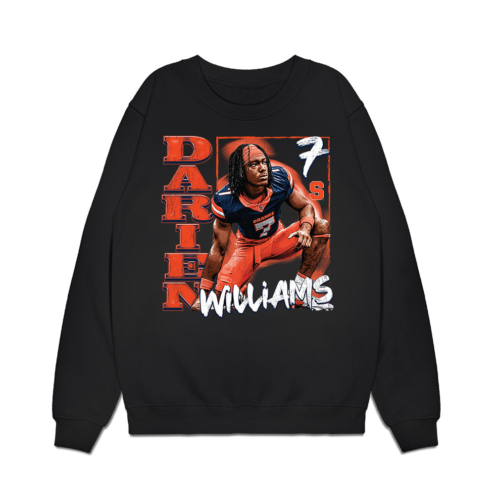 Syracuse - NCAA Football : Darien Williams - Premium Crewneck Sweatshirt-0