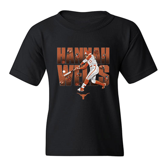 Texas - NCAA Softball : Hannah Wells - ladybug x Hannah Youth T-Shirt-0