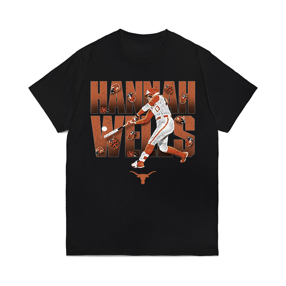 Texas - NCAA Softball : Hannah Wells - ladybug x Hannah Comfort Colors T-Shirt-0