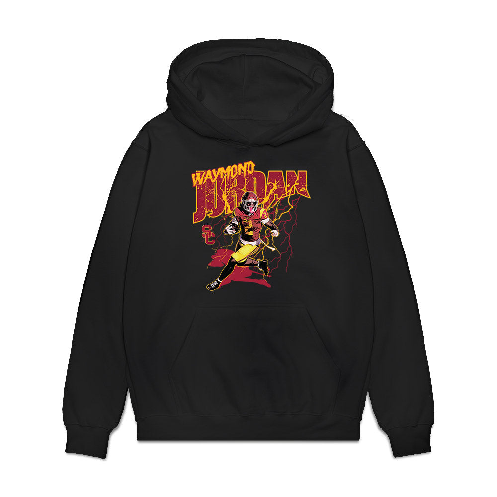USC - NCAA Football : Waymond Jordan - Graphic Premium Hooded Sweatshirt-0