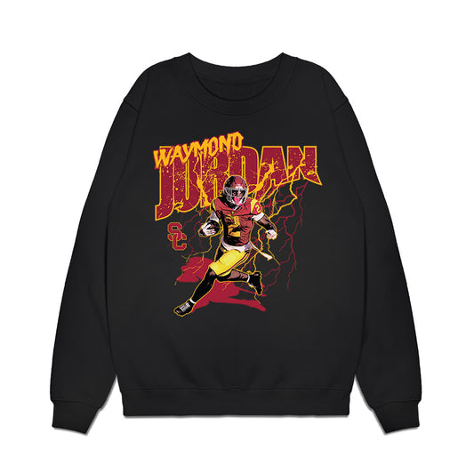 USC - NCAA Football : Waymond Jordan - Graphic Premium Crewneck Sweatshirt-0